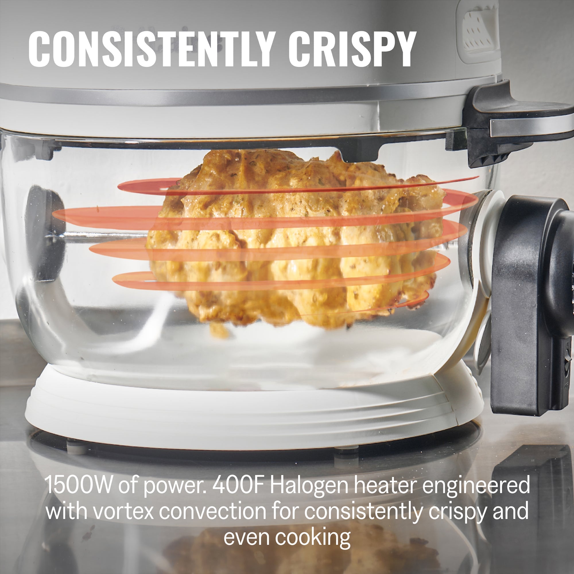 The Self-Cleaning Glass Bowl Air Fryer - LILY WHITE