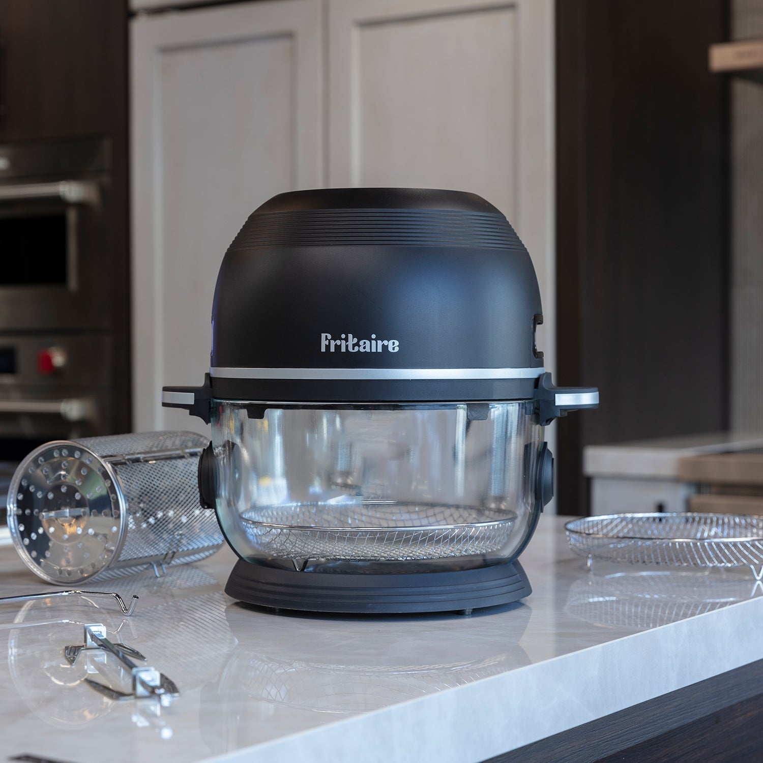 The Self-Cleaning Glass Bowl Air Fryer - MIDNIGHT BLACK